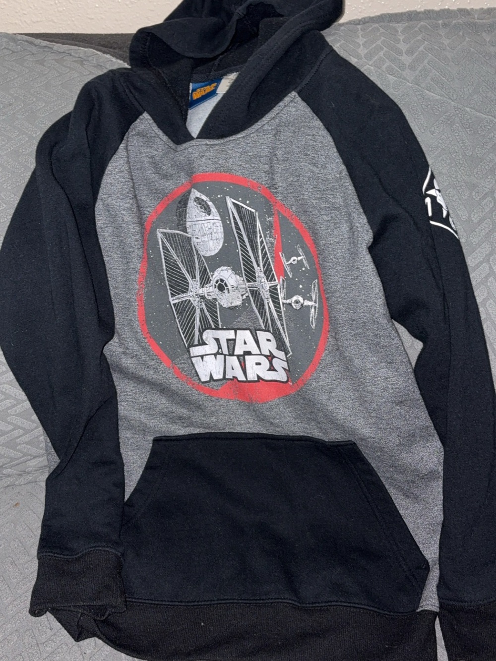 Star Wars Black & Gray TIE Fighter Pullover Hoodie